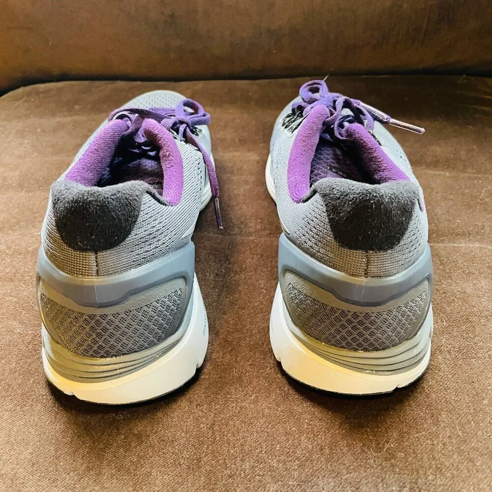 RARE Size 10.5 US - Nike LunarGlide+ 4 Wolf Grey Purple Volt Insoles 44.5 EUR